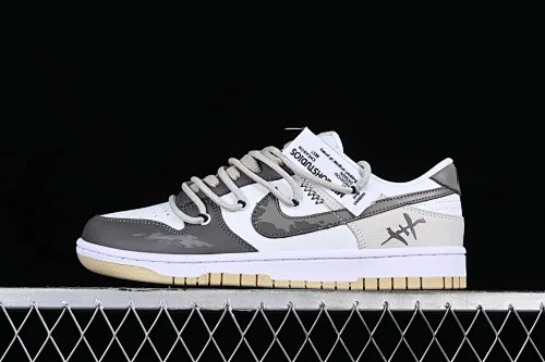 All Categories Nk SB Dunk Series Nk SB Dunk Low Low-top sneakers Customized large box Nk Dunk Low "Team Gold" Official custom-crack SB strapped low-top casual sneakers DV0833-100